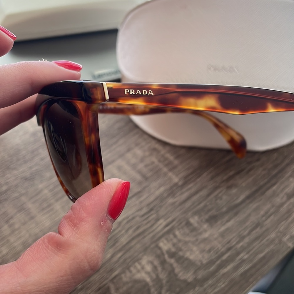 Authentic Prada Tortoise Shell Sunglasses - image 6
